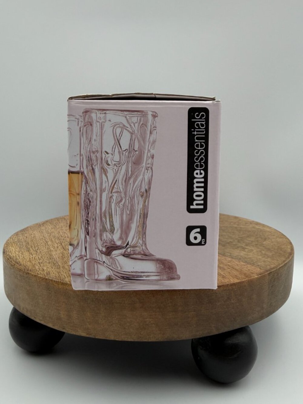 Cowboy Boot Shot Glasses Blush Pink Set of 6 0.75oz Western Barware Party NIB - Picture 2 of 16